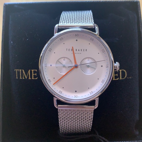 Ted Baker London Other - Ted Baker George Silver Men's Wrist Watch NWT